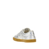 metallic leather volley sneakers