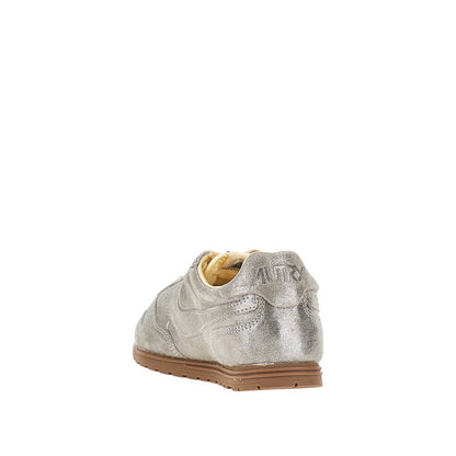 AUTRY 36 windspin laminated leather sneakers