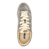 AUTRY 36 windspin laminated leather sneakers