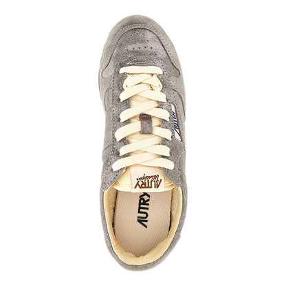 AUTRY 36 windspin laminated leather sneakers