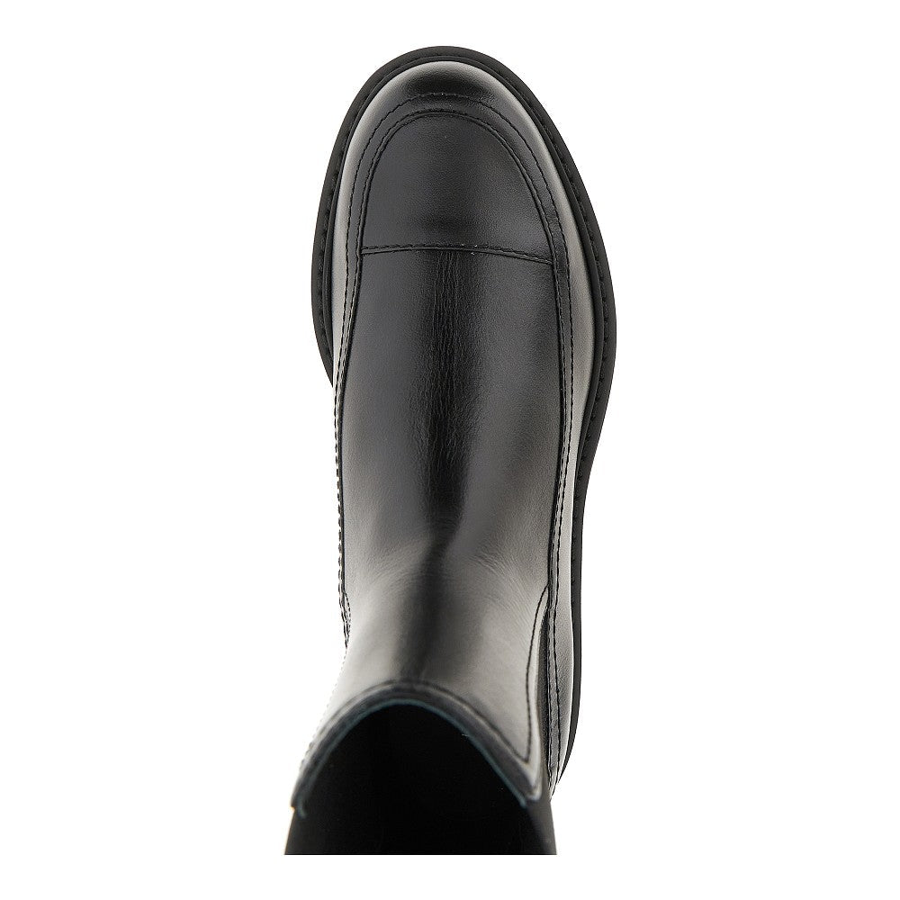 EMPORIO ARMANI 36 leather beatles boots