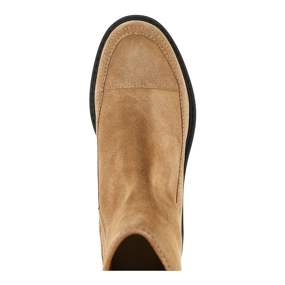 EMPORIO ARMANI 37 suede leather ankle boots