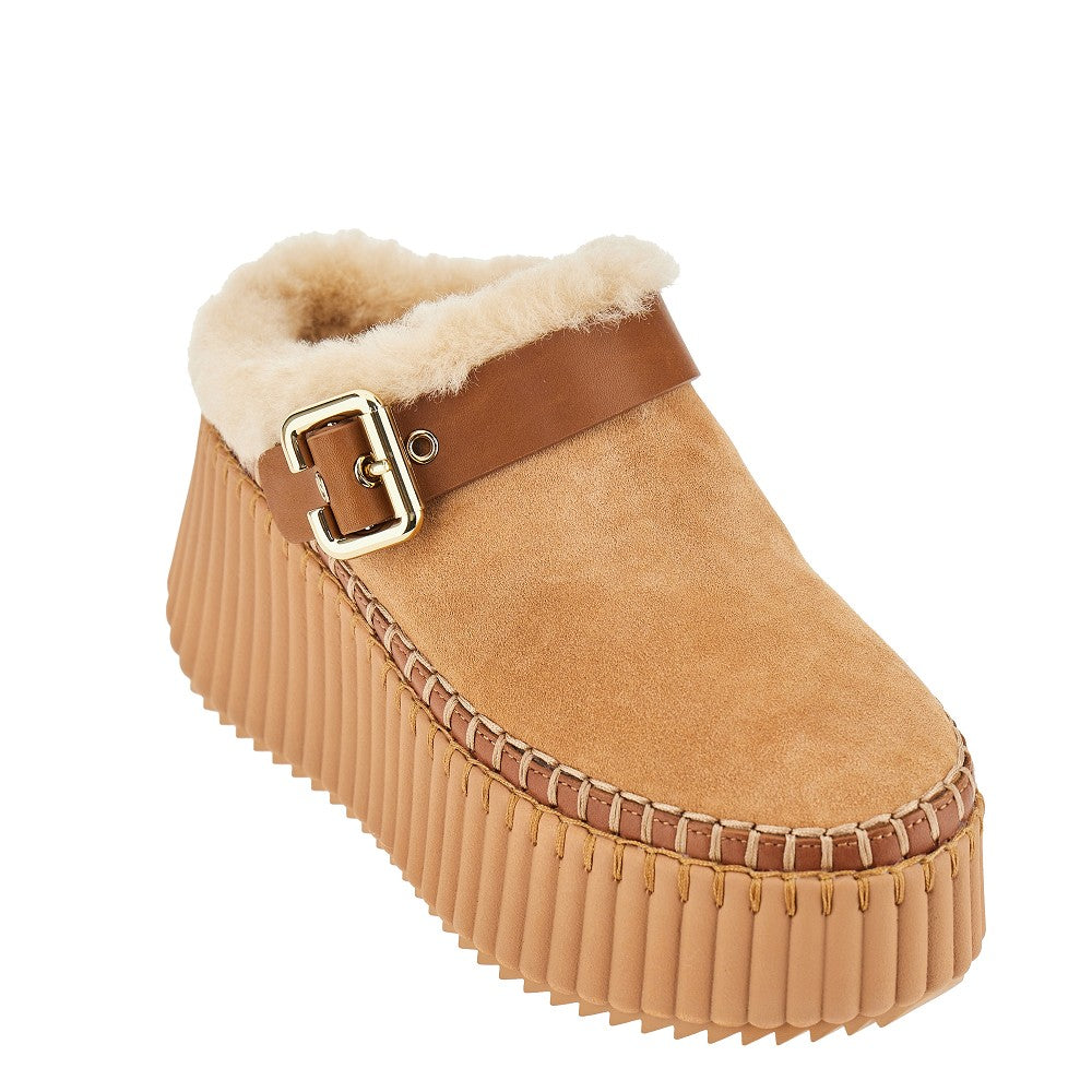 nama wedge heel mules