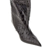 croco-embossed leather lea boots