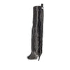 croco-embossed leather lea boots