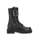VALENTINO GARAVANI 37+ leather boots with diamond quilting