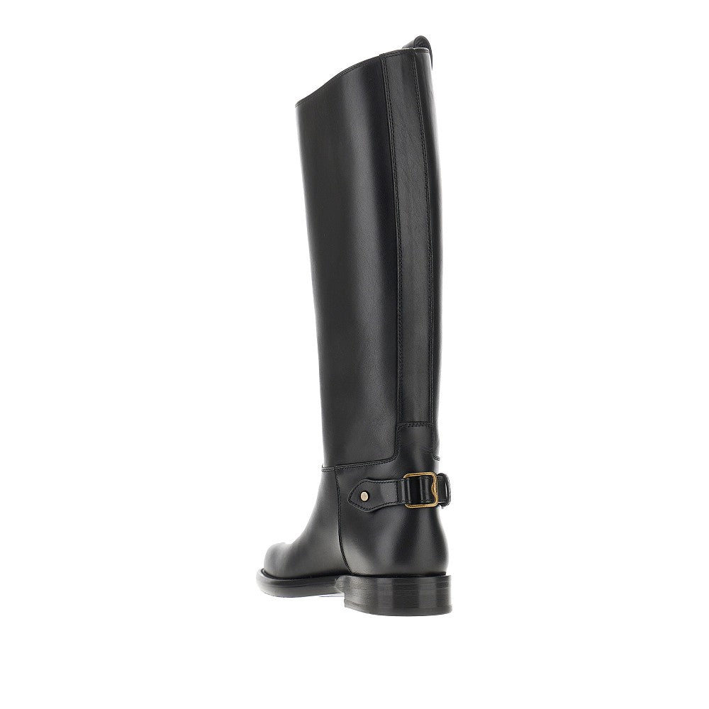 BURBERRY 39 cavalier leather boots
