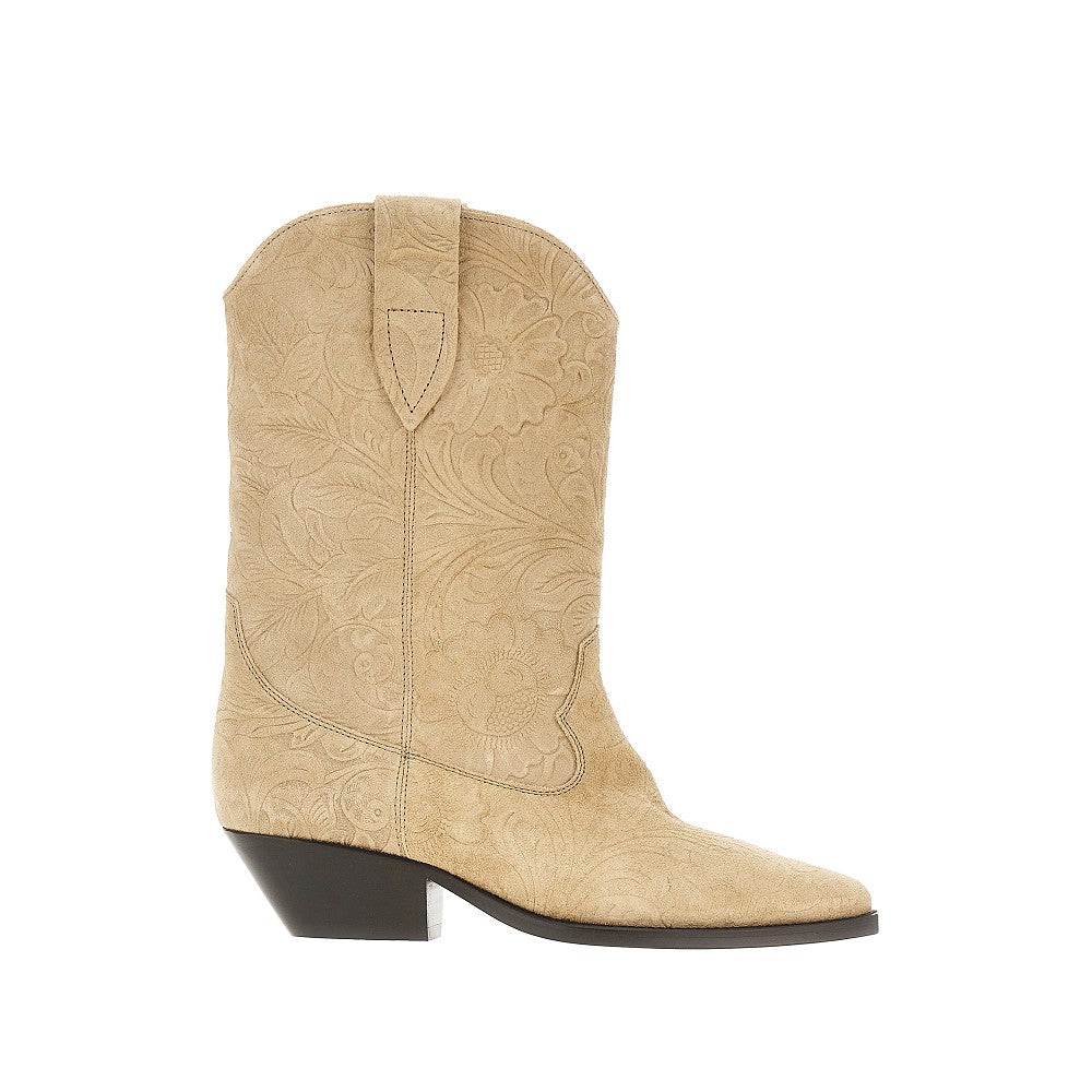 suede leather duerto texan boots