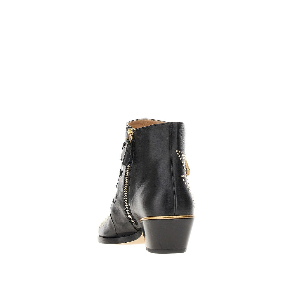 susan leather ankle boots