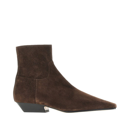KHAITE 36 marfa suede leather boots