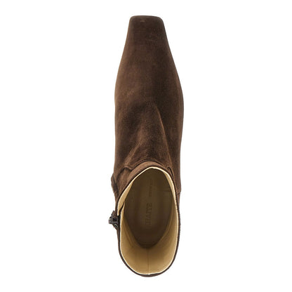 KHAITE 36 marfa suede leather boots