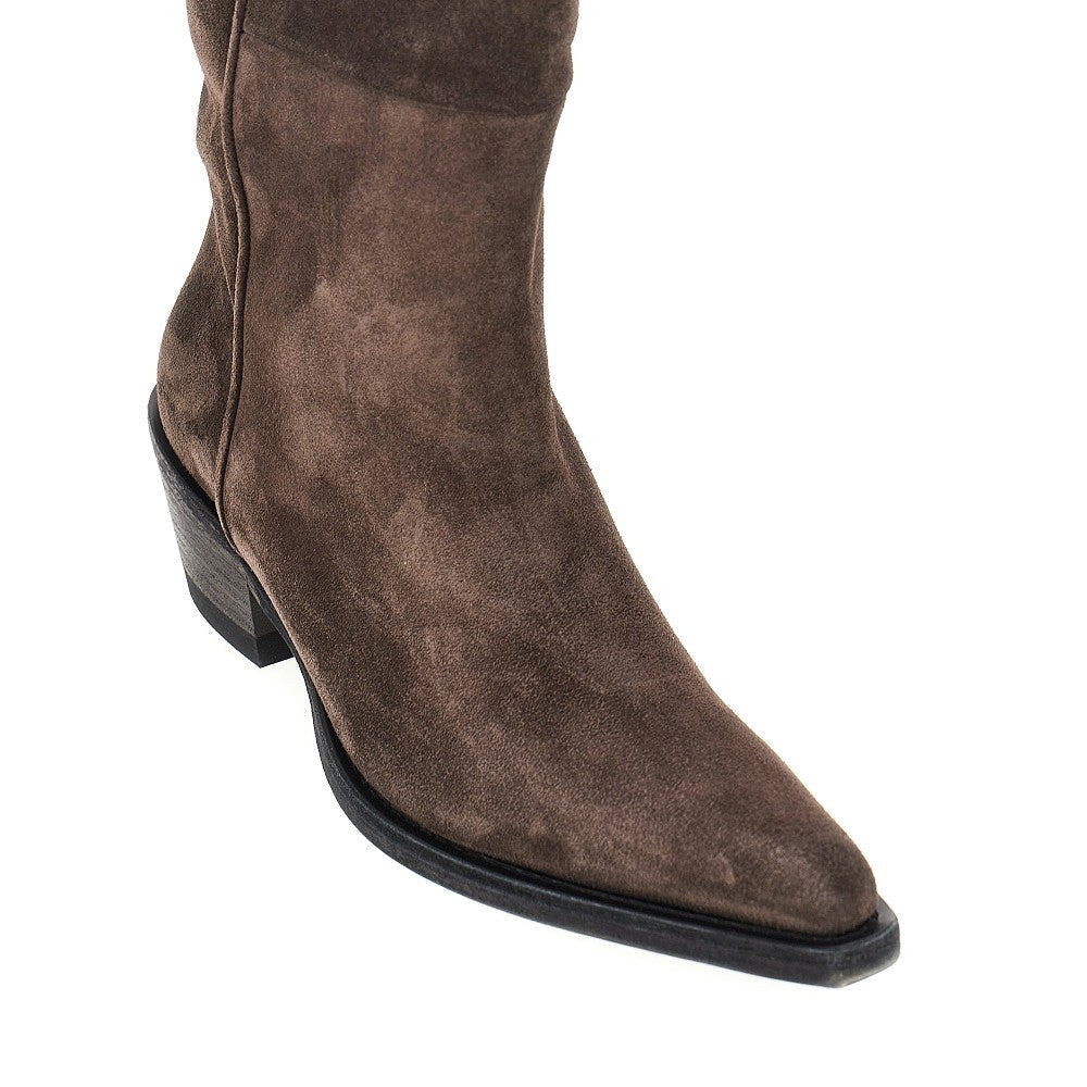 clive suede leather western boots