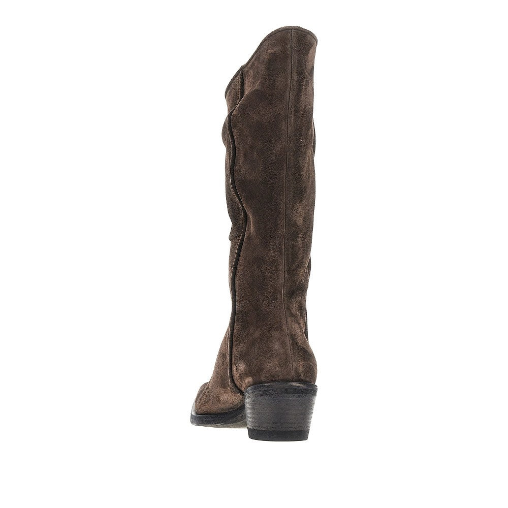 clive suede leather western boots