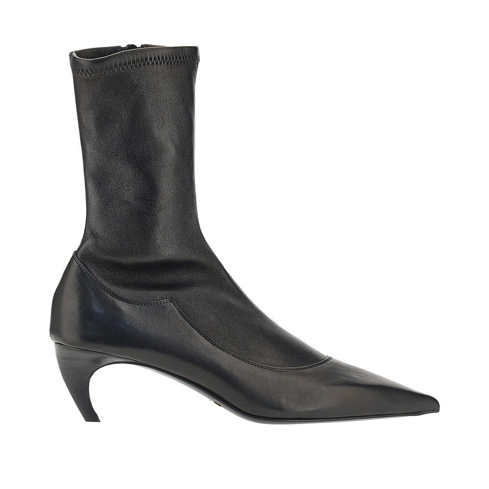 KHAITE 36+ stretch nappa leather ankle-boots