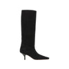 rose suede leather boots
