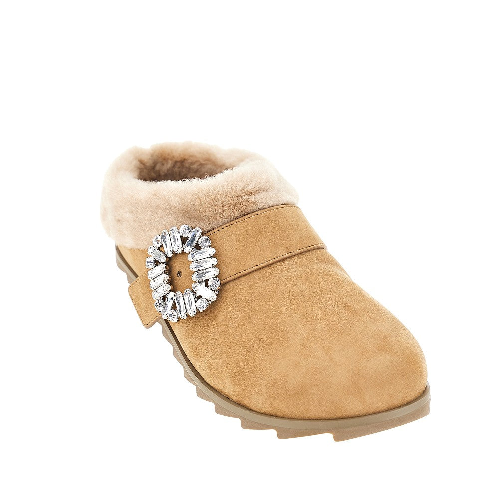 suede leather slidy viv mules