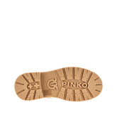 PINKO 40 leather boots with love birds details