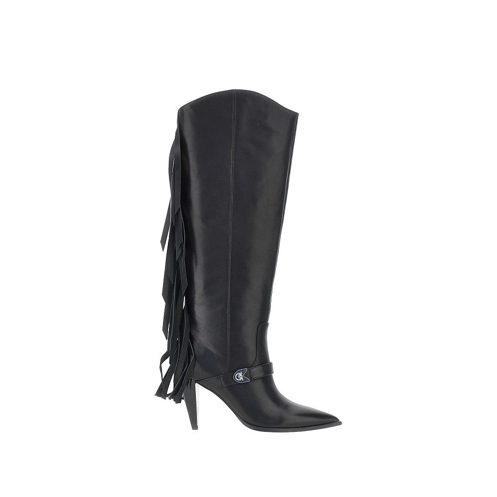 PINKO 36 leather vane boots