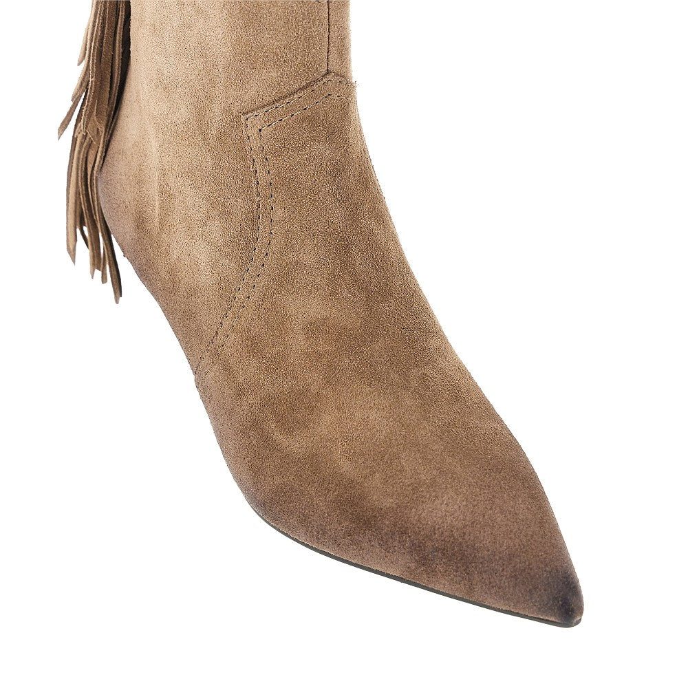 PINKO 36 suede leather didi boots