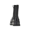leather ankle boots with love birds detail