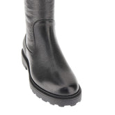 BALLY 36 grain leather boots with shearling lining