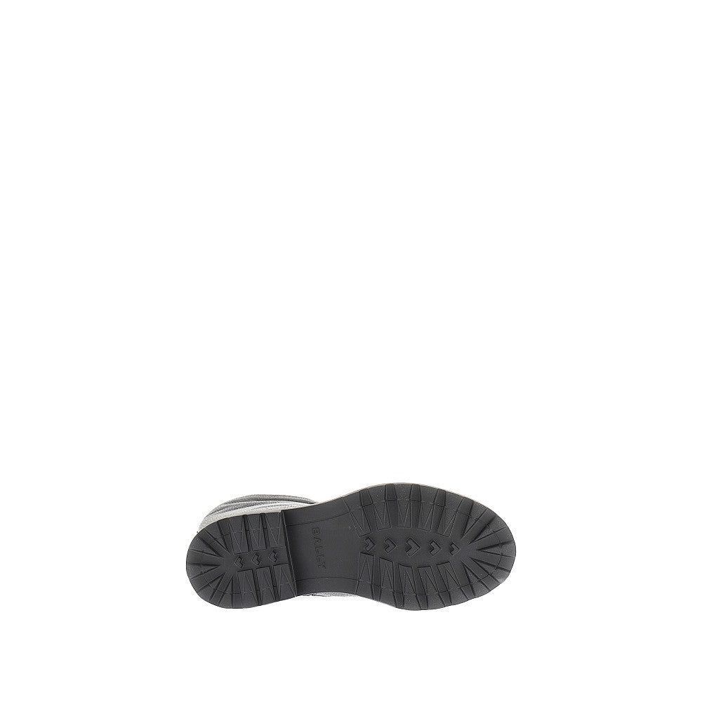 BALLY 36 grain leather boots with shearling lining