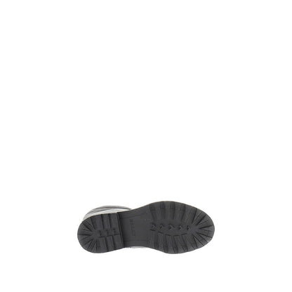 BALLY 36 grain leather boots with shearling lining