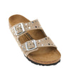 arizona rivet suede leather sandals