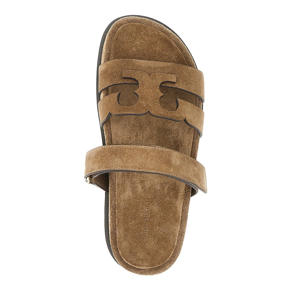 TORY BURCH 6.5 suede leather ines slides