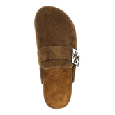 TORY BURCH 6 mellow suede leather mules