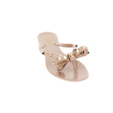 VALENTINO GARAVANI 36 rockstud rubber thong slides