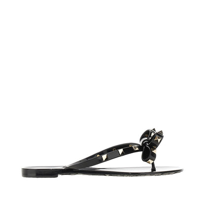 VALENTINO GARAVANI 36 rockstud rubber thong slides