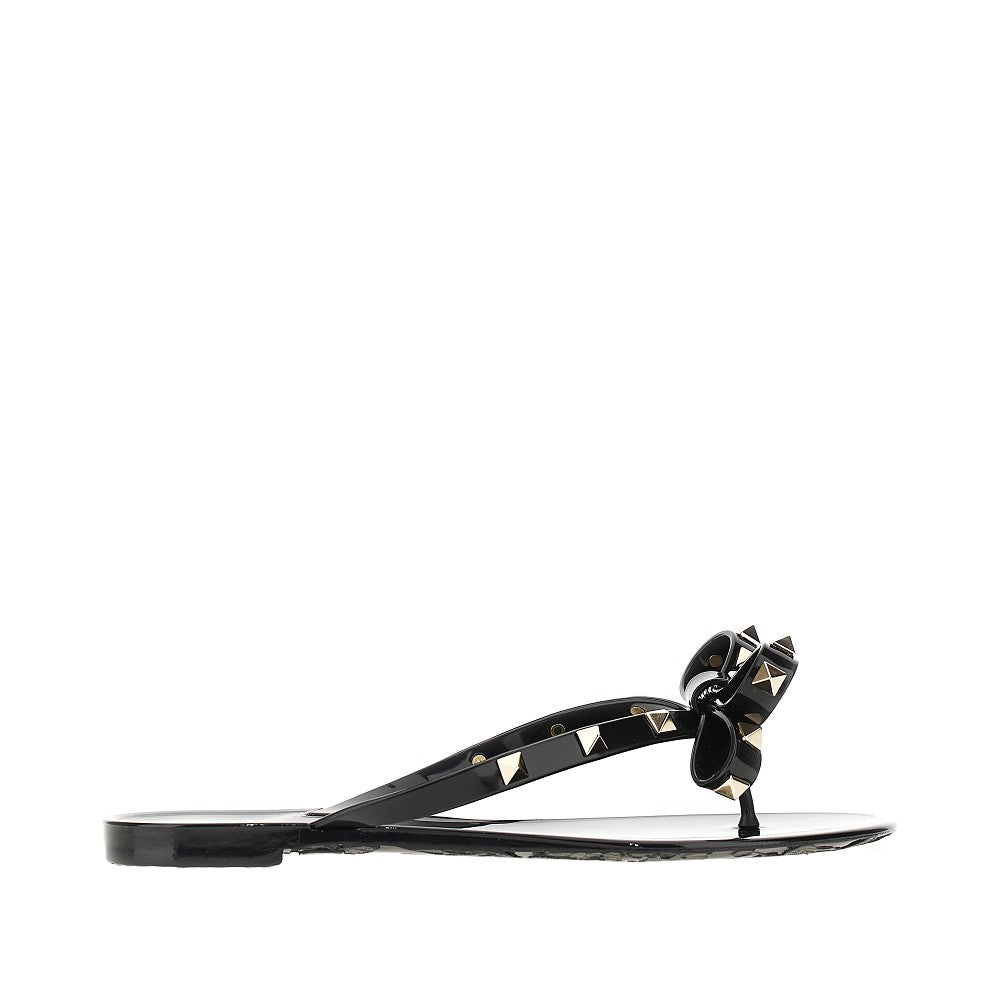 rockstud rubber thong slides