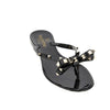 rockstud rubber thong slides