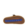 check suede leather urchin clogs