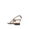 double g leather sandals