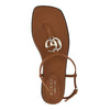 double g leather sandals