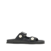 JIMMY CHOO 36 fayence leather double-strap sandals