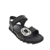 viv strass leather sandals