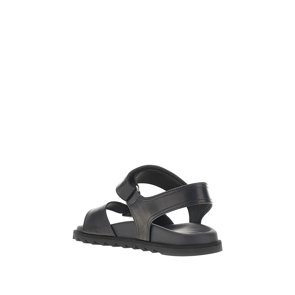 viv strass leather sandals