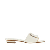 ROGER VIVIER 36 vivchoc buckle nappa leather slides