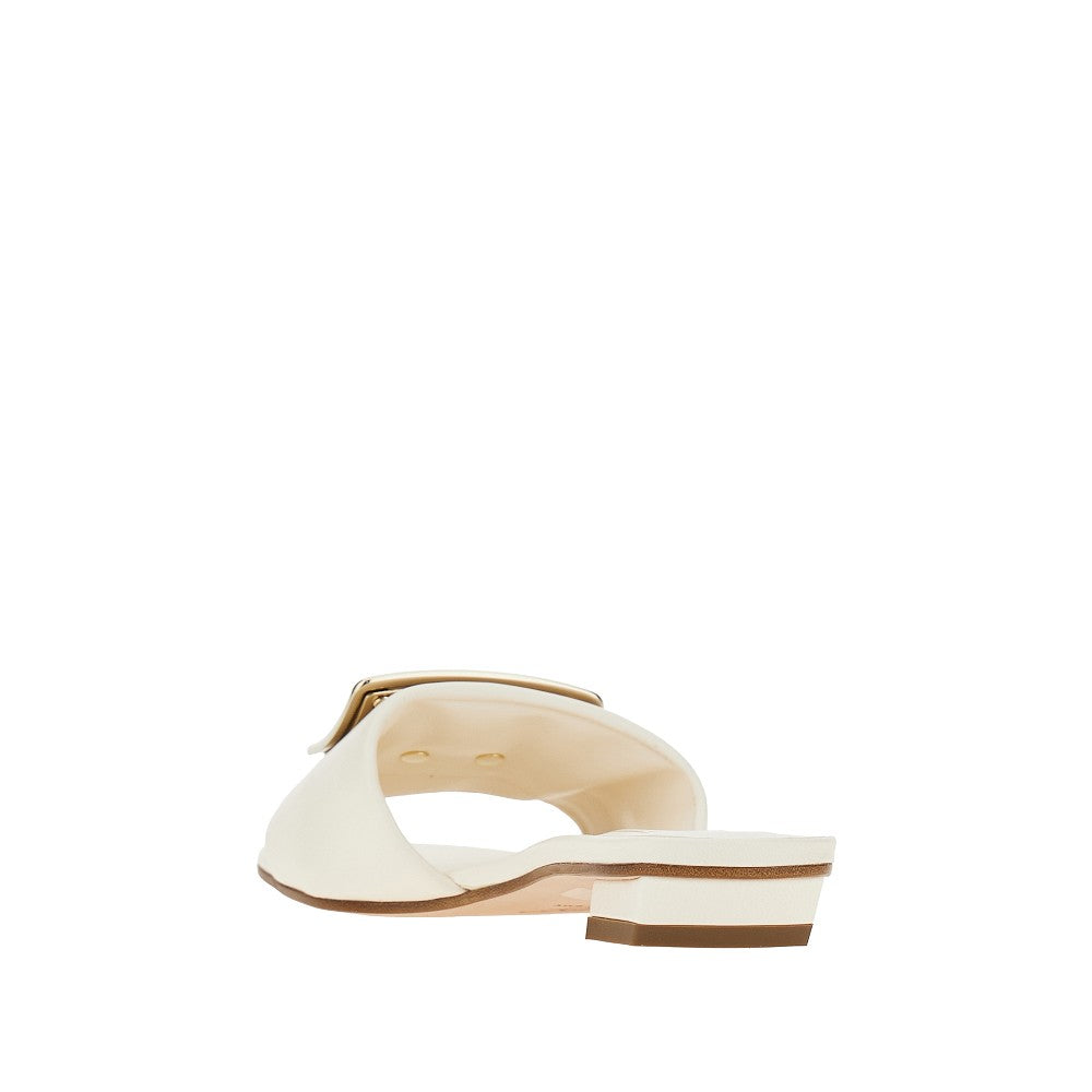 vivchoc buckle nappa leather slides