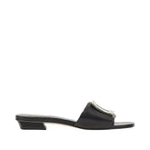 ROGER VIVIER 36 vivchoc buckle nappa leather slides