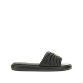 PINKO 36 love birds nappa leather slides