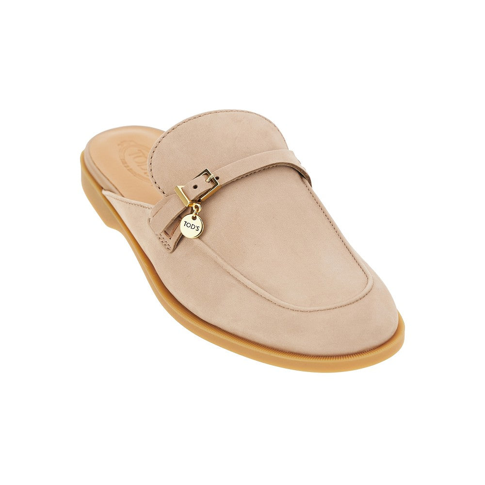 TODS 36 nubuck leather sabot