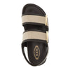 canvas and leather sandals