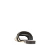 t timeless leather and canvas slides