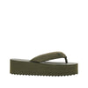 rubber thong slides with eagle logo