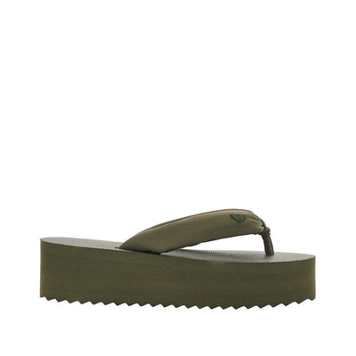 rubber thong slides with eagle logo