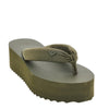 rubber thong slides with eagle logo